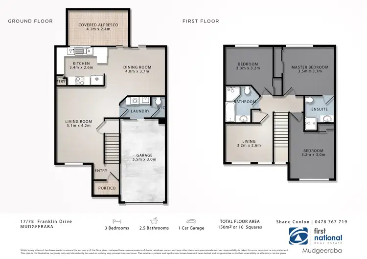 Floorplan of Homely townhouse listing, 17/78 Franklin Drive, Mudgeeraba QLD 4213