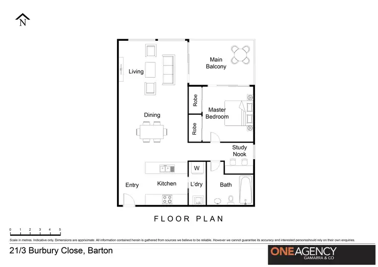 Floorplan of Homely apartment listing, 21/3 Burbury Close, Barton ACT 2600