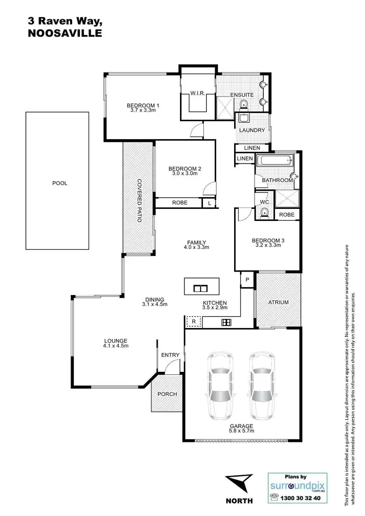 Floorplan of Homely house listing, 3 Raven Way, Noosaville QLD 4566