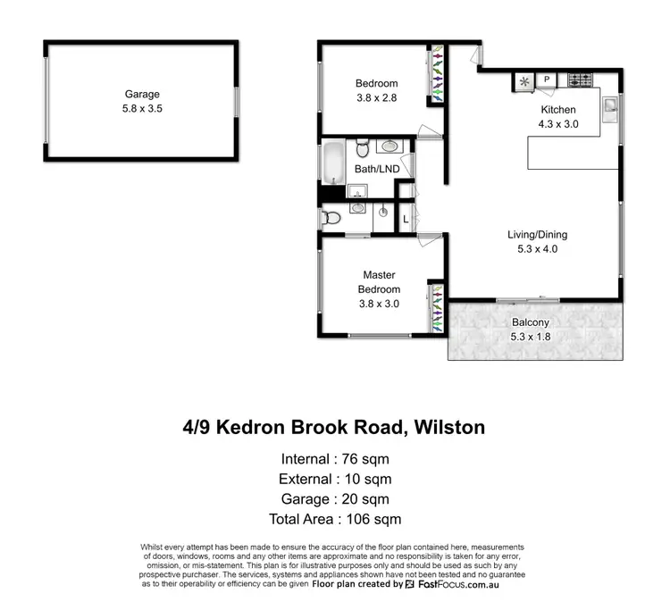 Floorplan of Homely apartment listing, 4/9 Kedron Brook Road, Wilston QLD 4051