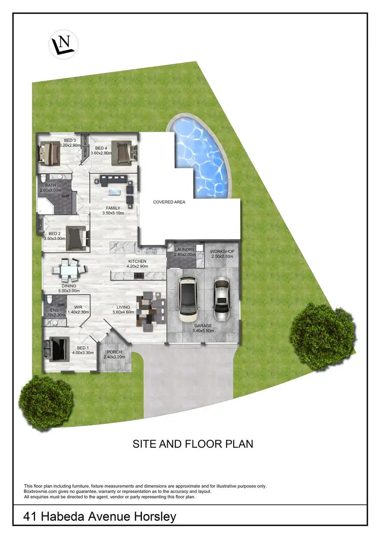 Floorplan of Homely house listing, 41 Habeda Avenue, Horsley NSW 2530