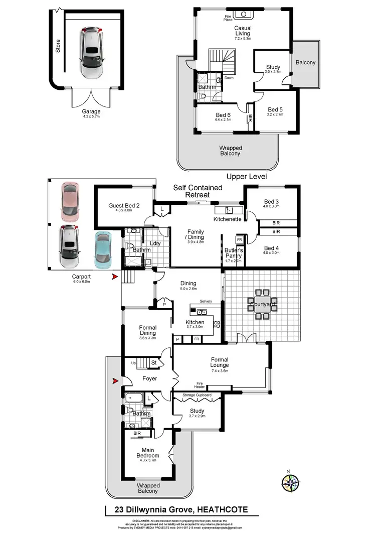Floorplan of Homely house listing, 23 Dillwynnia Grove, Heathcote NSW 2233