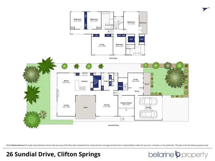Floorplan of Homely house listing, 26 Sundial Drive, Clifton Springs VIC 3222