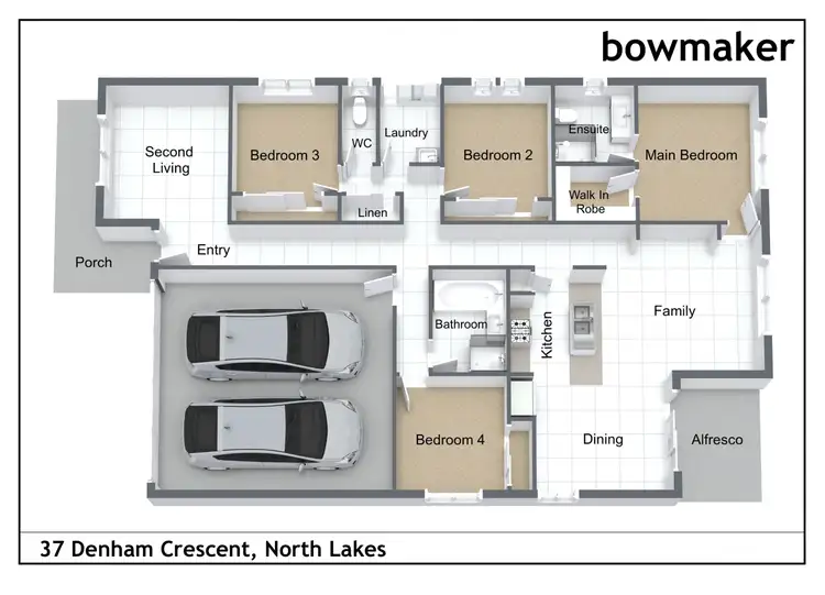 Floorplan of Homely house listing, 37 Denham Crescent, North Lakes QLD 4509