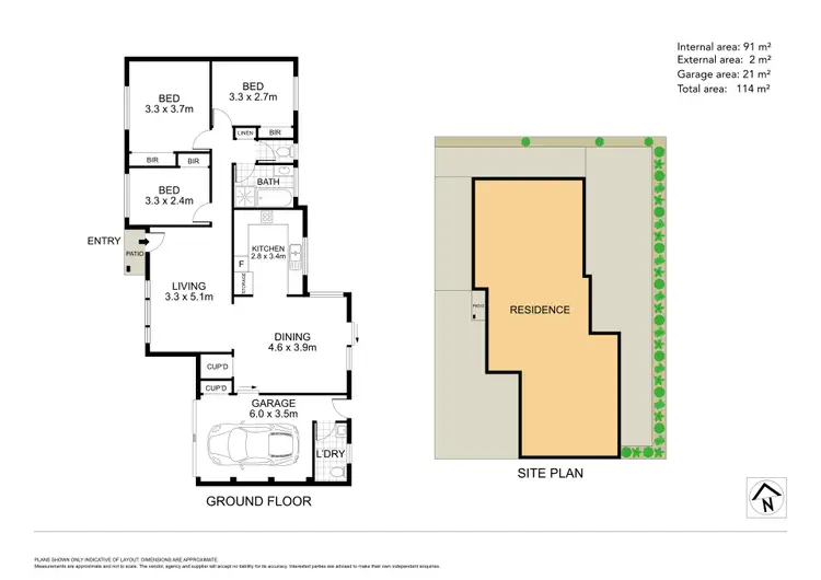 Floorplan of Homely villa listing, 3/15 Flounder Road, Ettalong Beach NSW 2257