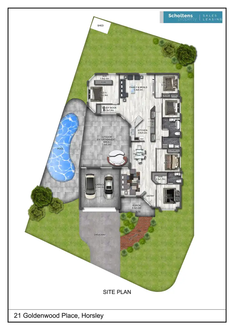 Floorplan of Homely house listing, 21 Goldenwood Place, Horsley NSW 2530