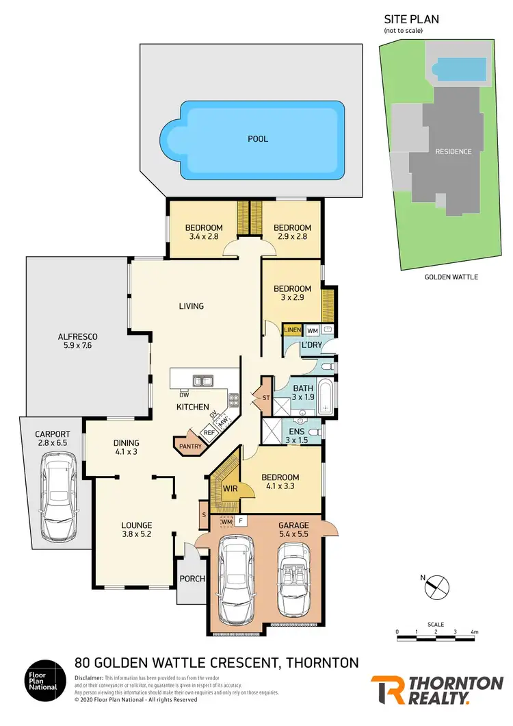 Floorplan of Homely house listing, 80 Golden Wattle Crescent, Thornton NSW 2322