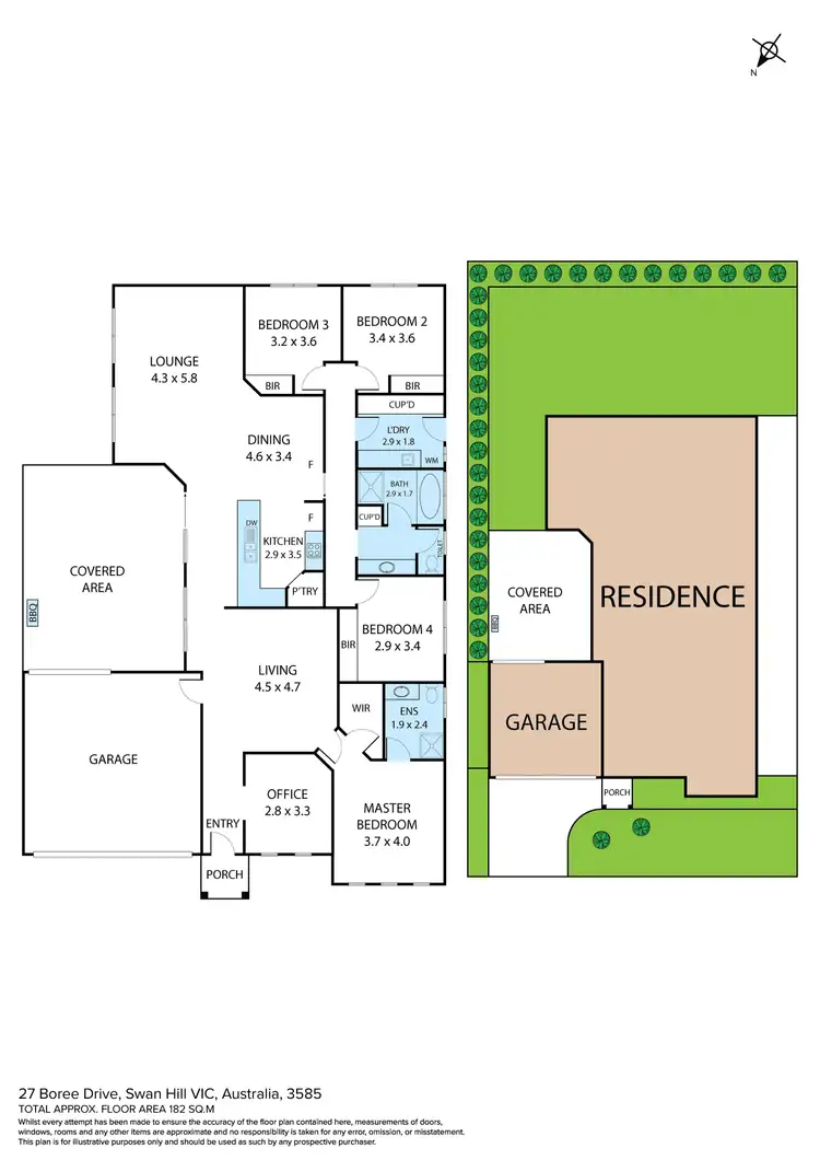 Floorplan of Homely house listing, 27 Boree Drive, Swan Hill VIC 3585
