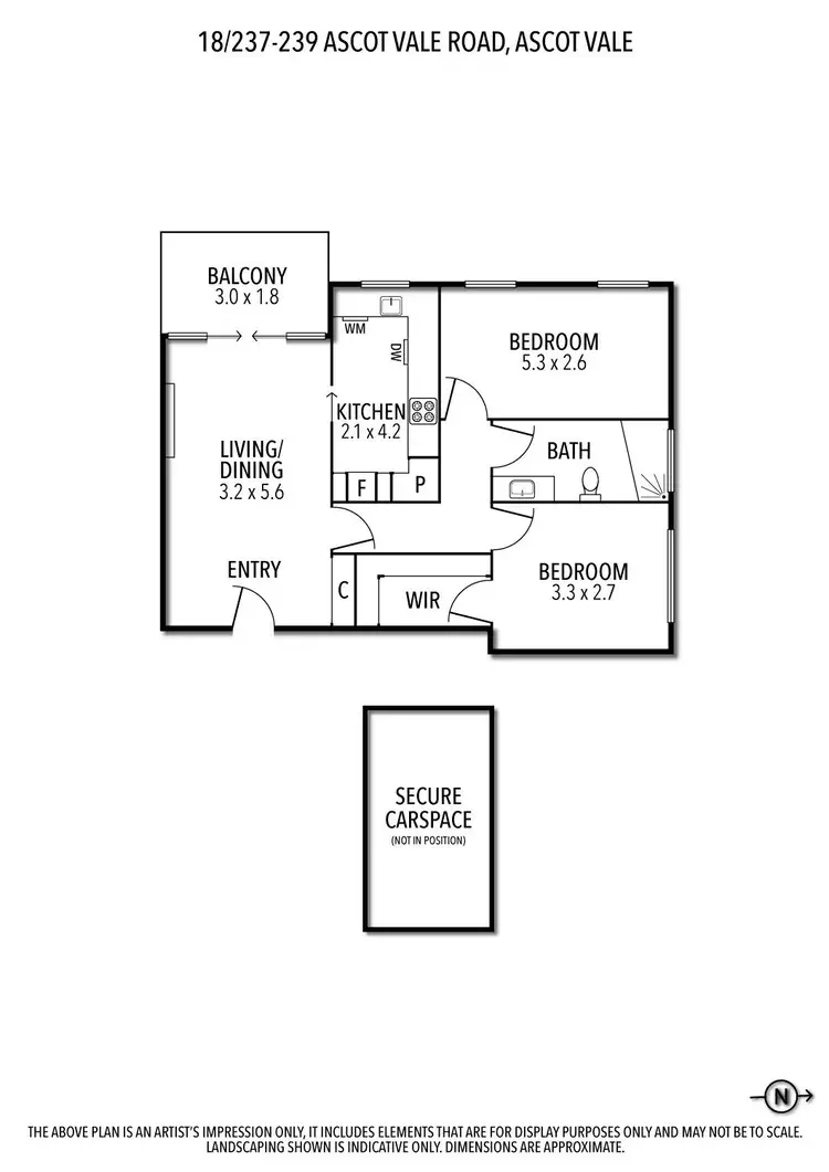 Floorplan of Homely apartment listing, 18/237-239 Ascot Vale Road, Ascot Vale VIC 3032
