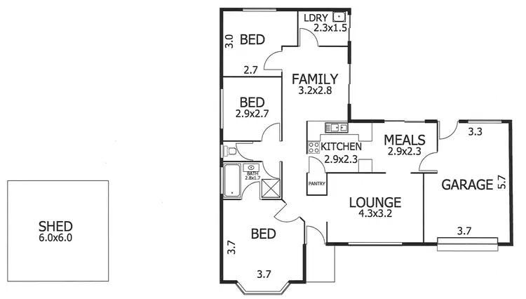 Floorplan of Homely house listing, 27 Thiele Road, Murray Bridge SA 5253