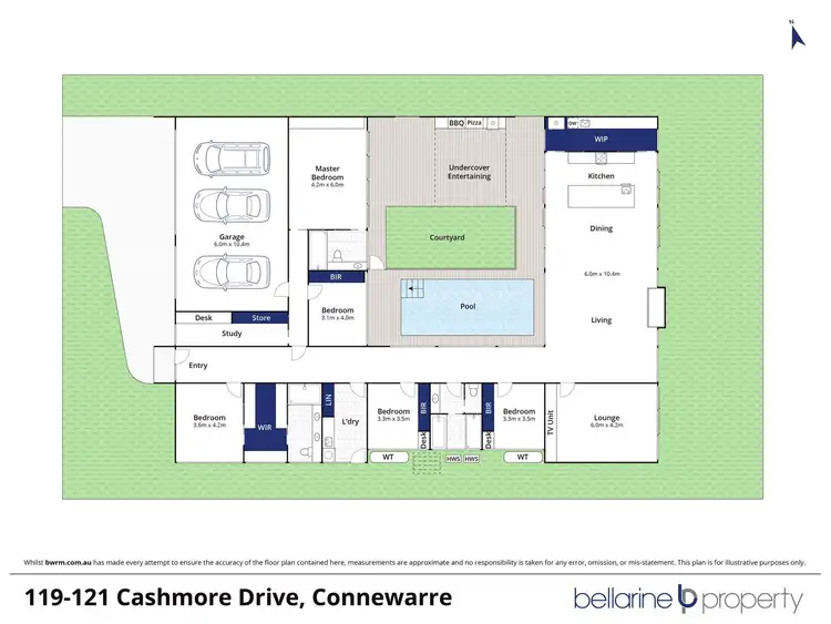 Floorplan of Homely house listing, 119-121 Cashmore Drive, Connewarre VIC 3227