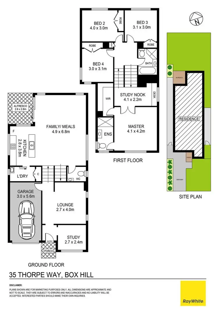 Floorplan of Homely house listing, 35 Thorpe Way, Box Hill NSW 2765