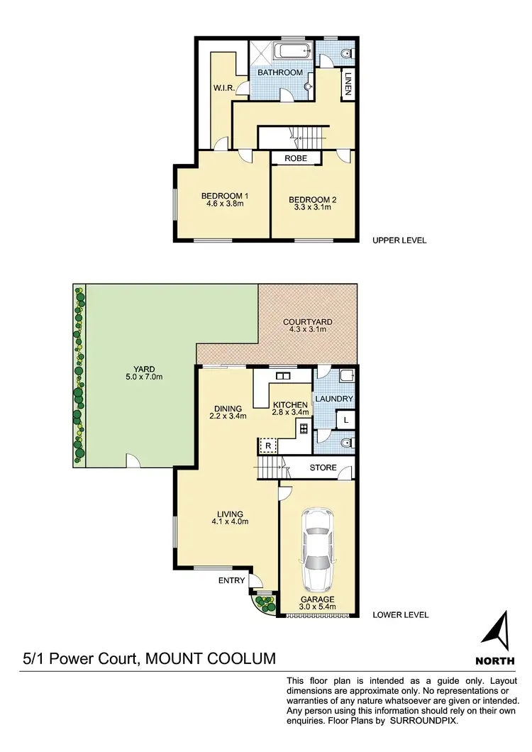 Floorplan of Homely unit listing, 5/1 Power Court, Mount Coolum QLD 4573
