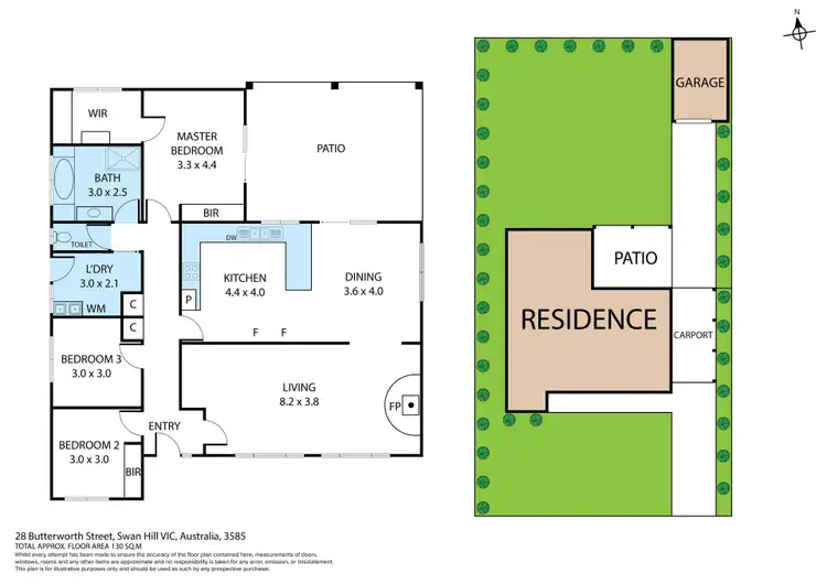 Floorplan of Homely house listing, 28 Butterworth Street, Swan Hill VIC 3585