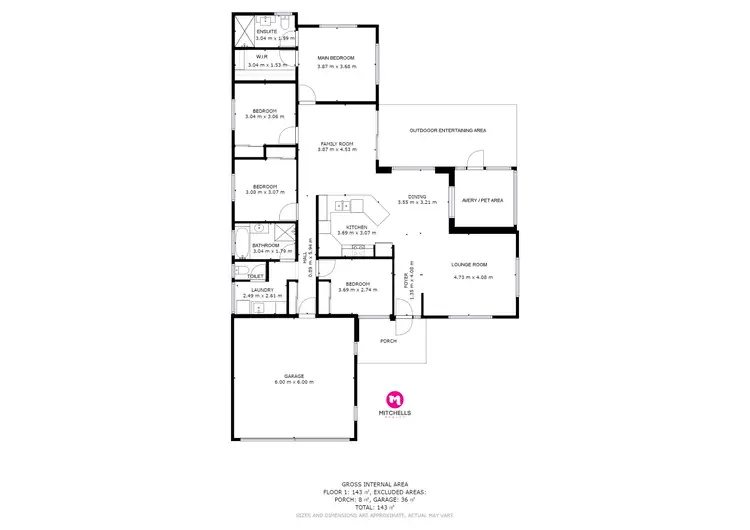 Floorplan of Homely house listing, 66 Pembridge Circuit, Urraween QLD 4655