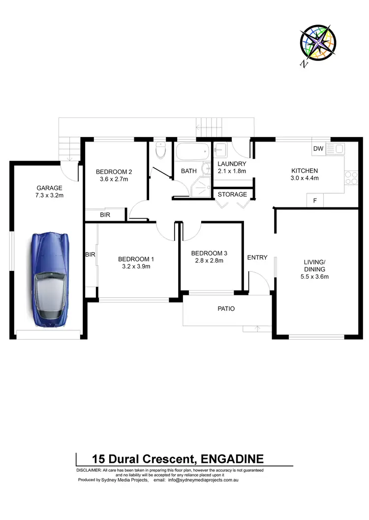 Floorplan of Homely house listing, 15 Dural Crescent, Engadine NSW 2233