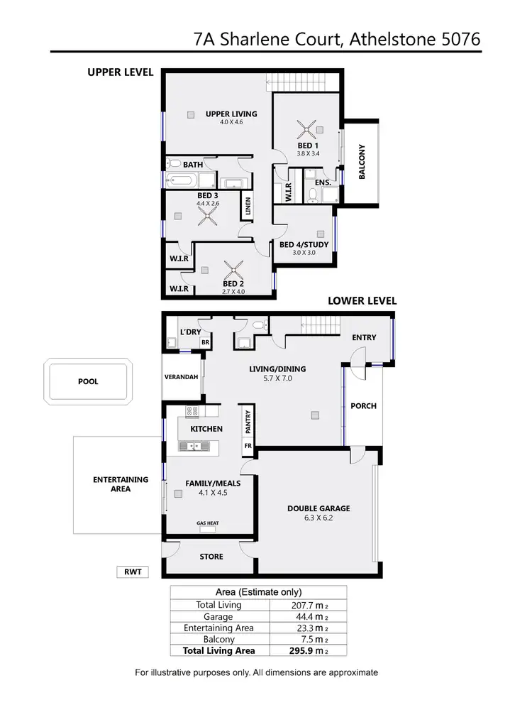 Floorplan of Homely house listing, 7A Sharlene Court, Athelstone SA 5076