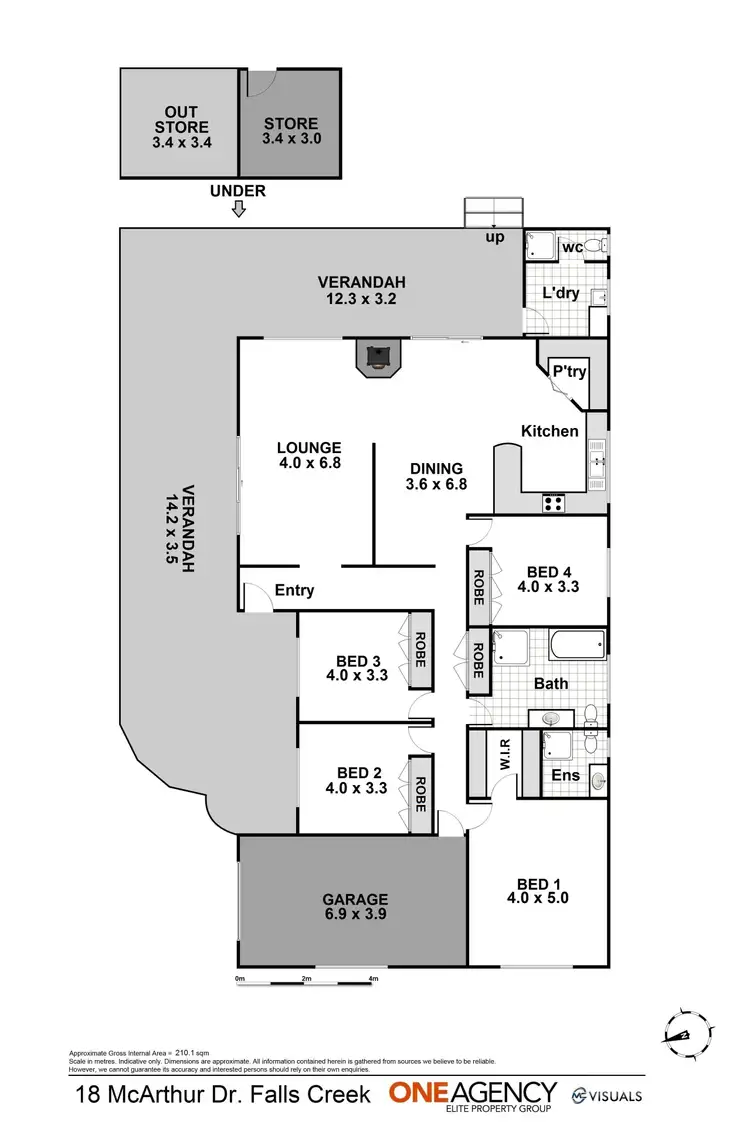 Floorplan of Homely rural property listing, 18 McArthur Drive, Falls Creek NSW 2540