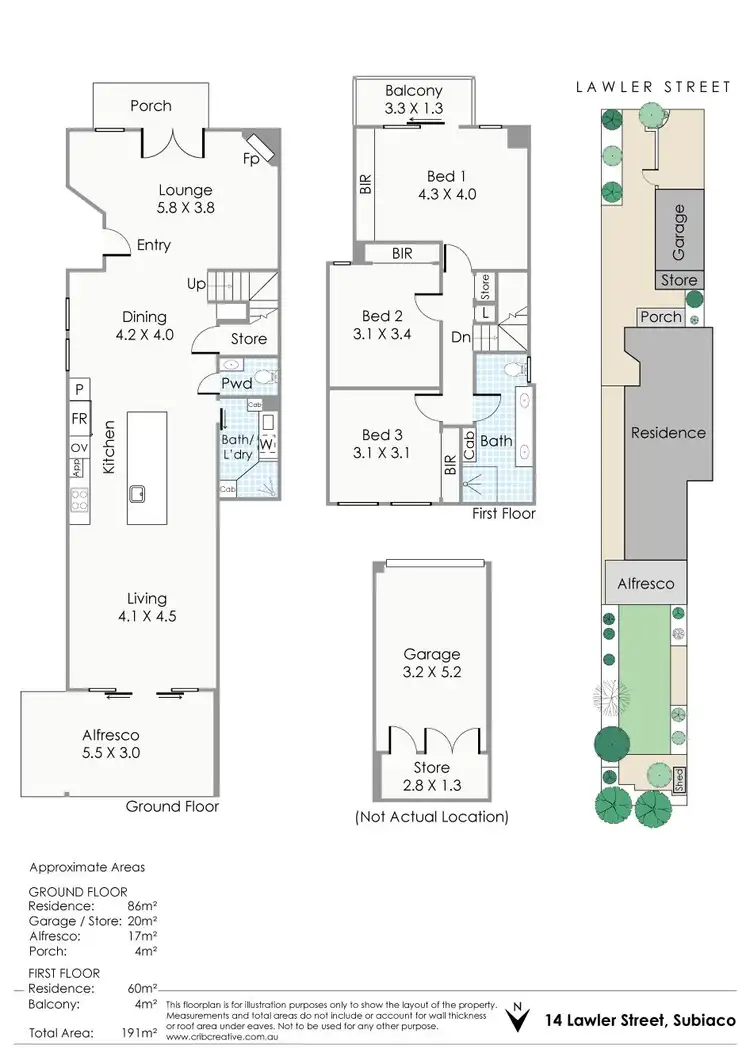 Floorplan of Homely house listing, 14 Lawler Street, Subiaco WA 6008