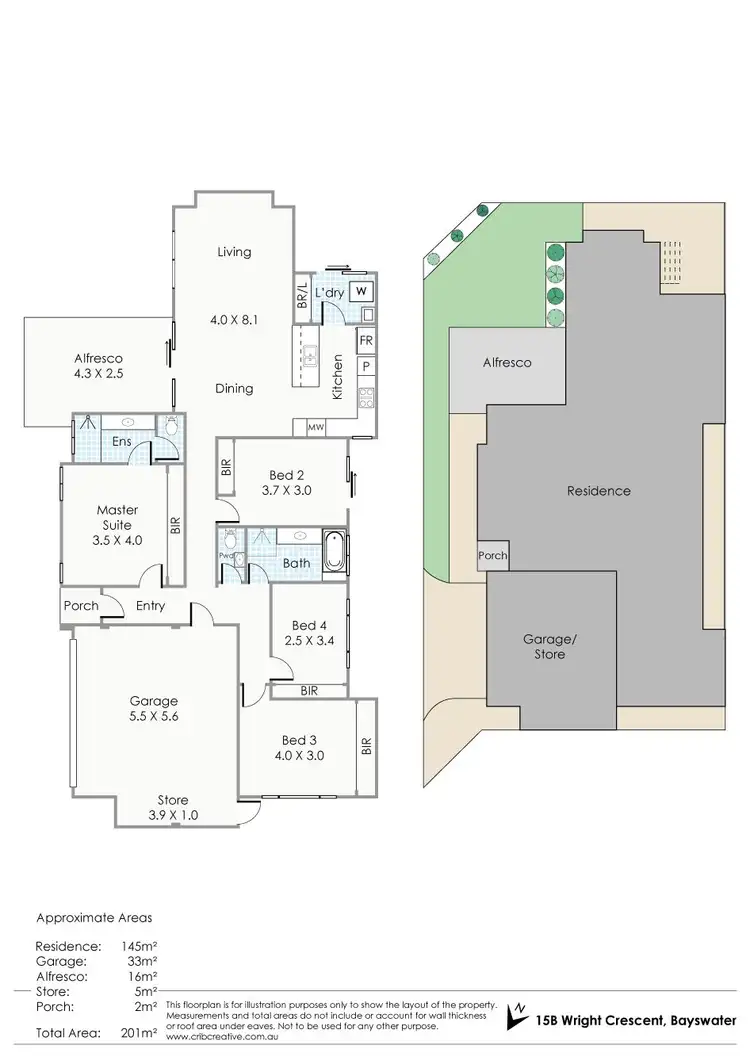 Floorplan of Homely house listing, 15B Wright Crescent, Bayswater WA 6053