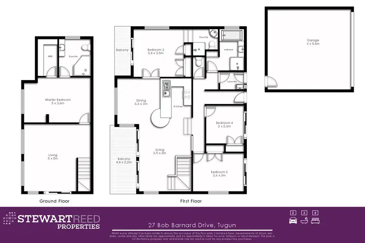 Floorplan of Homely house listing, 27 Bob Barnard Drive, Tugun QLD 4224