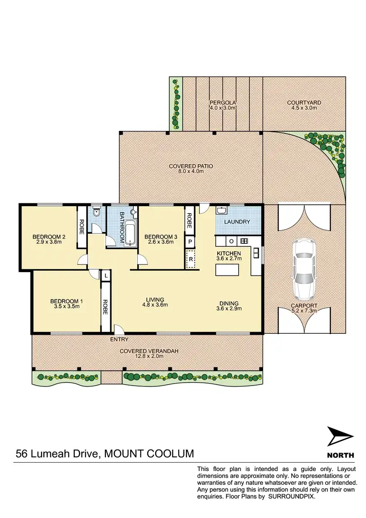Floorplan of Homely house listing, 56 Lumeah Drive, Mount Coolum QLD 4573