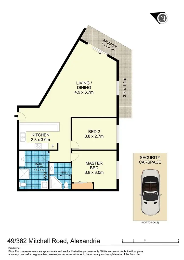 Floorplan of Homely apartment listing, 49/362 Mitchell Road, Alexandria NSW 2015