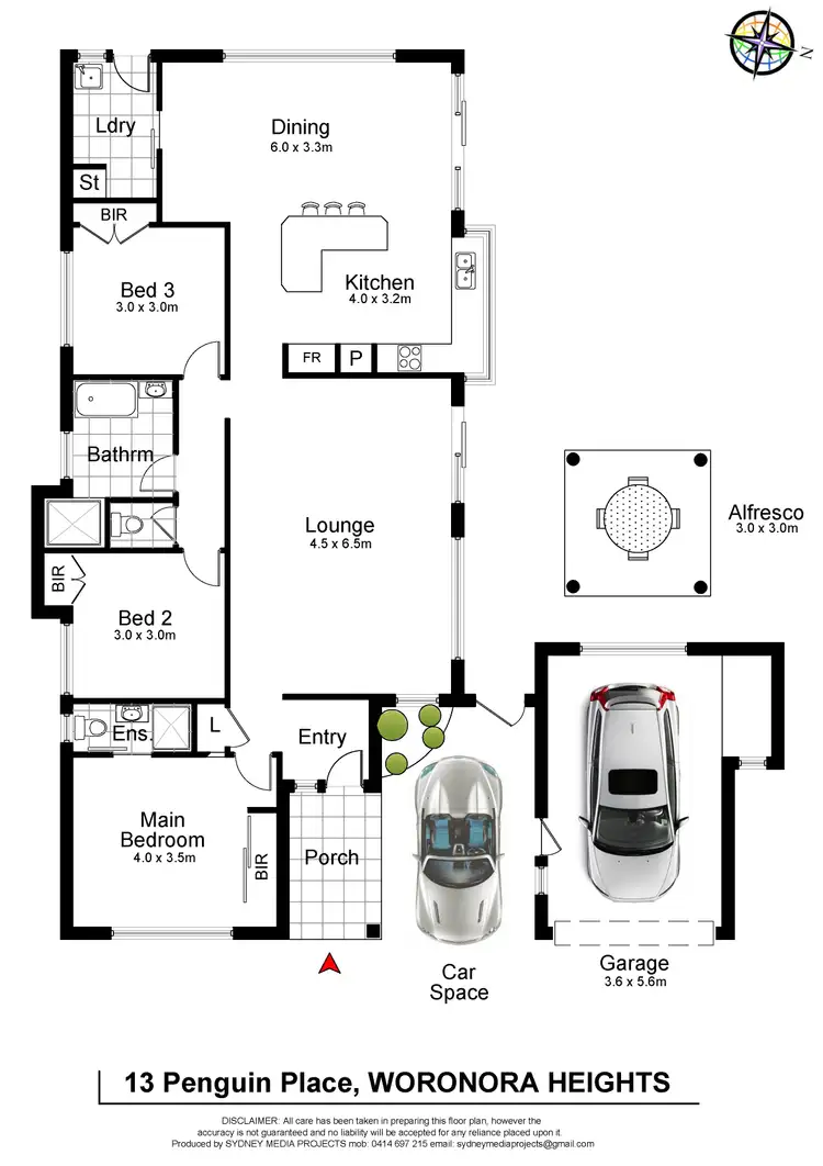 Floorplan of Homely house listing, 13 Penguin Place, Woronora Heights NSW 2233