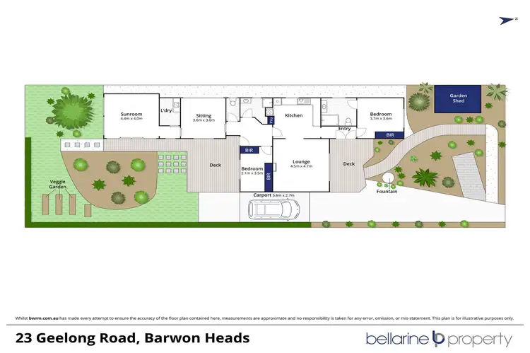 Floorplan of Homely house listing, 23 Geelong Road, Barwon Heads VIC 3227