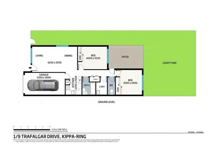 Floorplan of Homely villa listing, 1/9 Trafalgar Drive, Kippa-ring QLD 4021