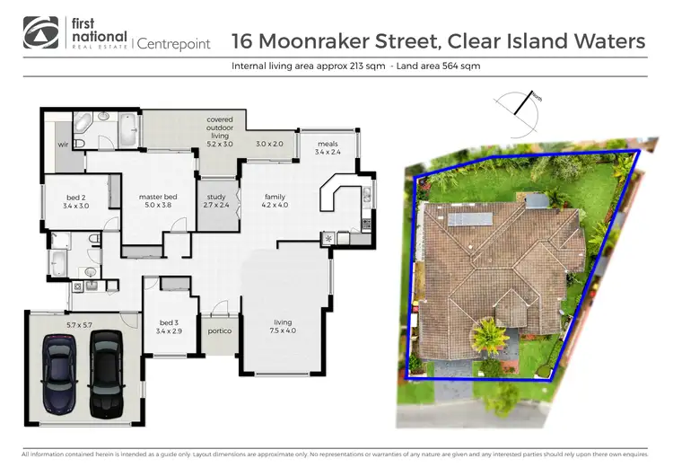 Floorplan of Homely house listing, 16 Moonraker St, Clear Island Waters QLD 4226