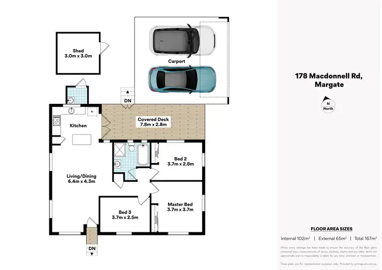 Floorplan of Homely house listing, 178 Macdonnell Road, Margate QLD 4019