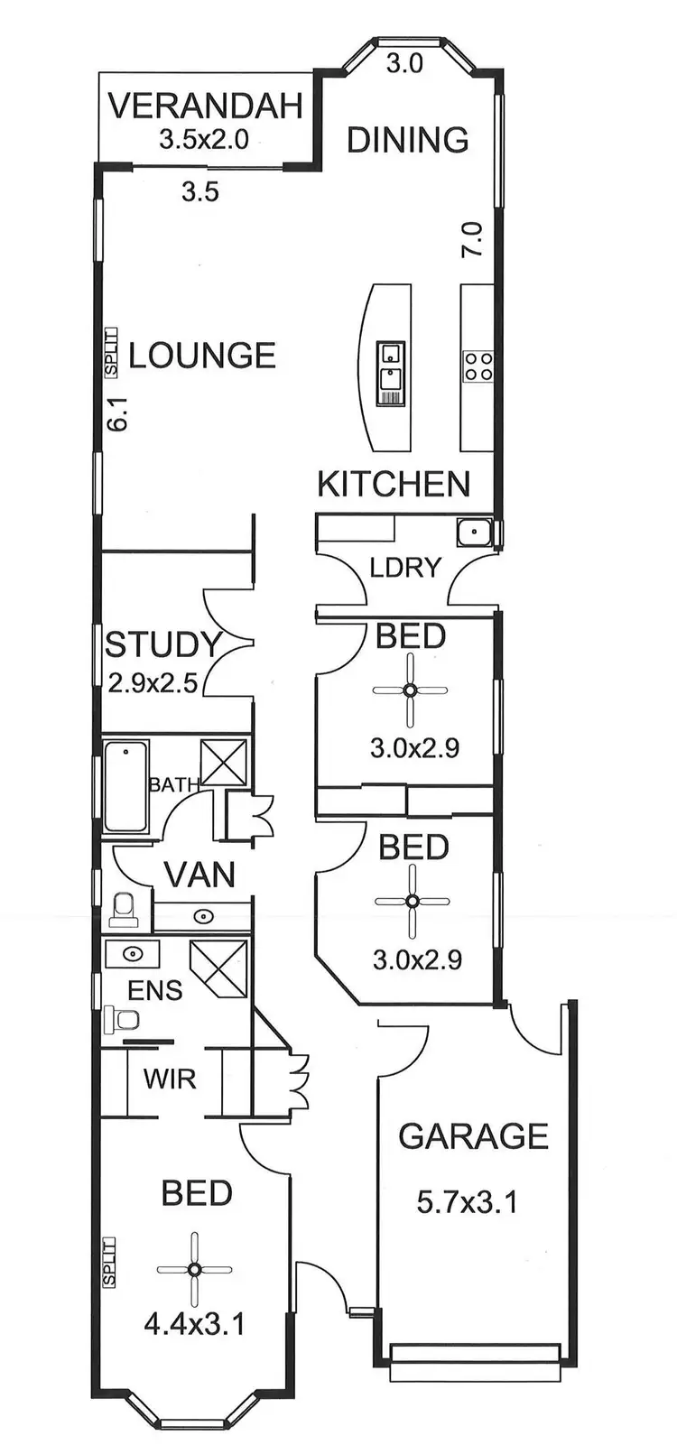 Floorplan of Homely house listing, 1 Albert Place, Murray Bridge SA 5253