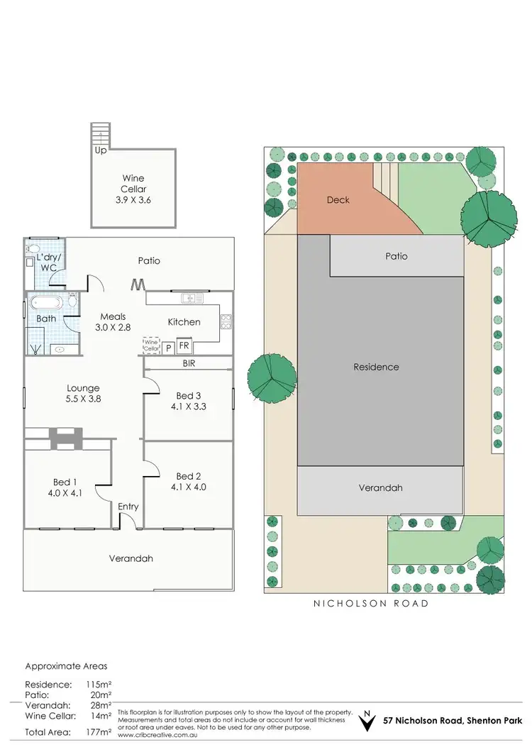 Floorplan of Homely house listing, 57 Nicholson Road, Shenton Park WA 6008