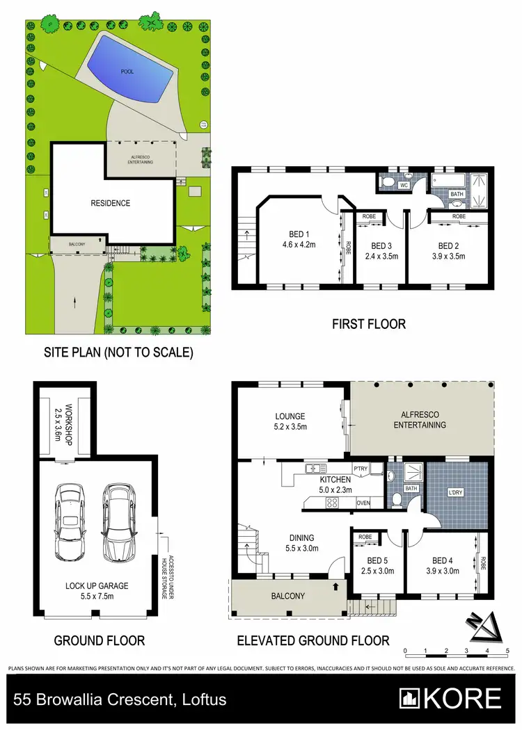 Floorplan of Homely house listing, 55 Browallia Crescent, Loftus NSW 2232