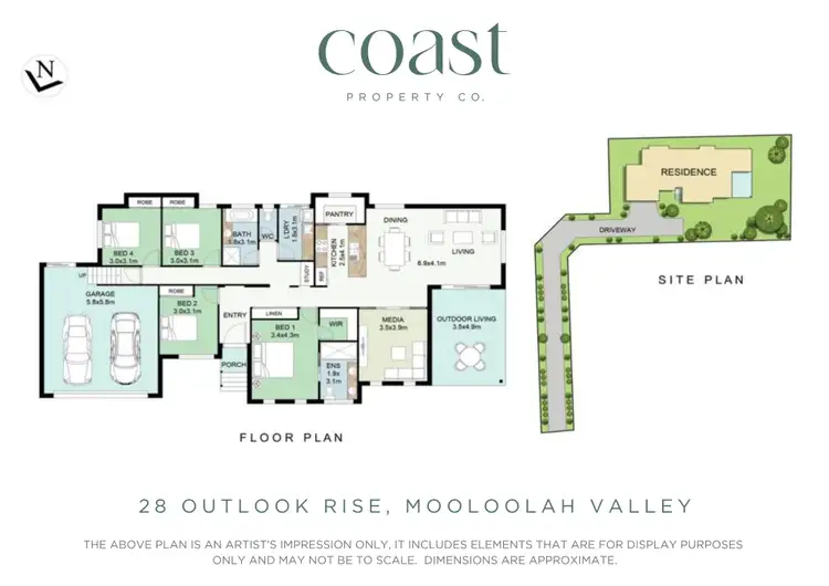 Floorplan of Homely house listing, 28 Outlook Rise, Mooloolah Valley QLD 4553