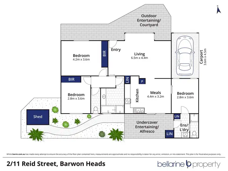Floorplan of Homely unit listing, 2/11 Reid Street, Barwon Heads VIC 3227