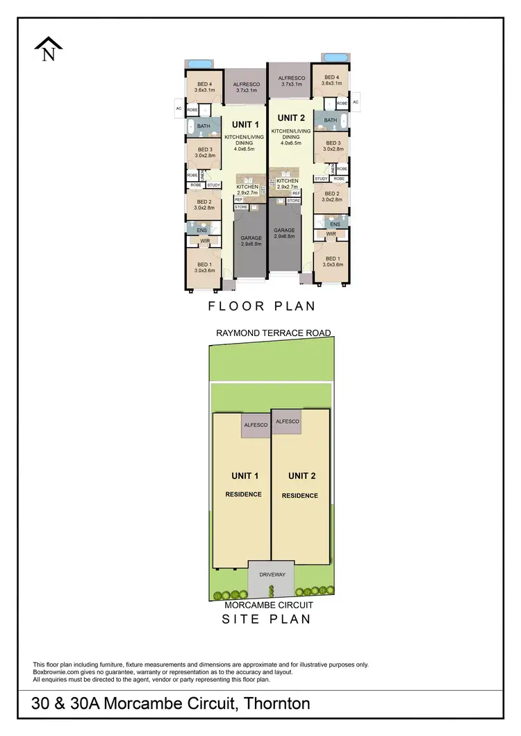 Floorplan of Homely semi-detached listing, 30 Morecambe Circuit, Thornton NSW 2322