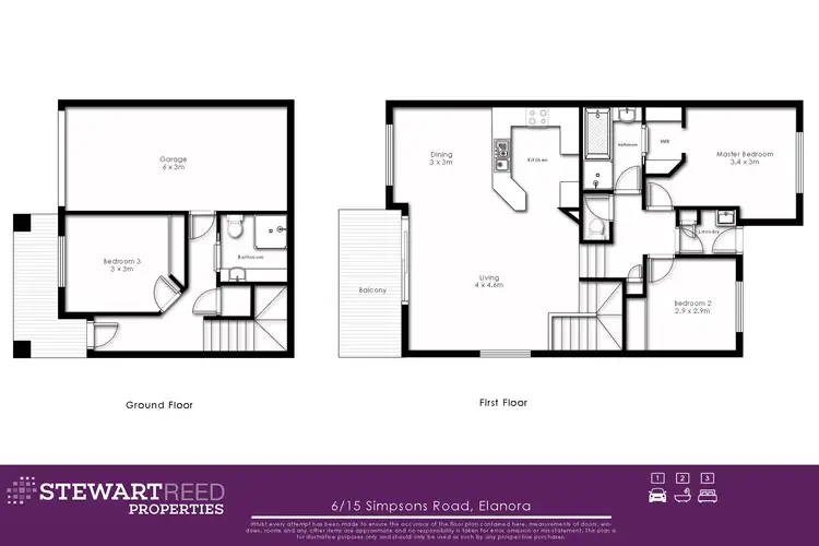 Floorplan of Homely townhouse listing, 6/15 Simpsons Road, Elanora QLD 4221