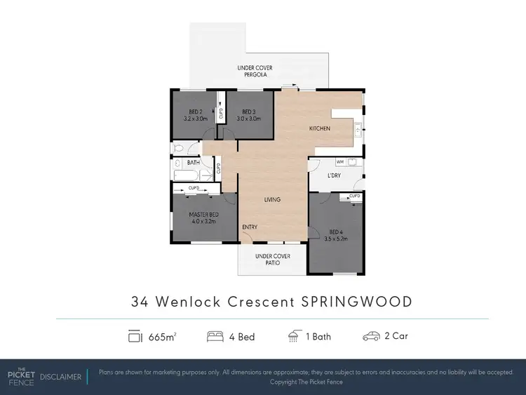 Floorplan of Homely house listing, 34 Wenlock Crescent, Springwood QLD 4127