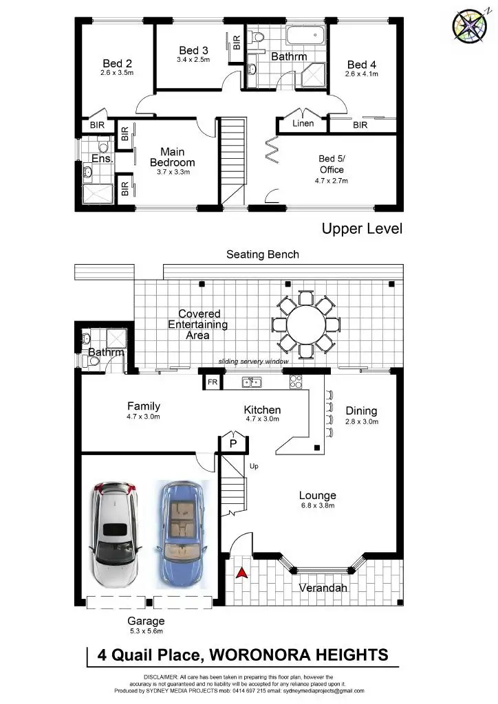 Floorplan of Homely house listing, 4 Quail Place, Woronora Heights NSW 2233