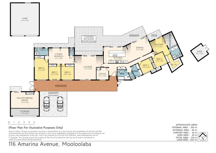 Floorplan of Homely house listing, 116 Amarina Avenue, Mooloolaba QLD 4557