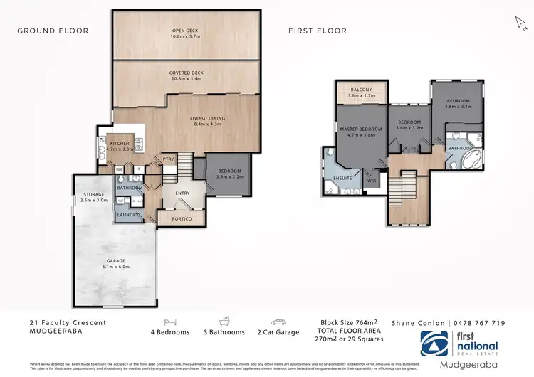 Floorplan of Homely house listing, 21 Faculty Crescent, Mudgeeraba QLD 4213