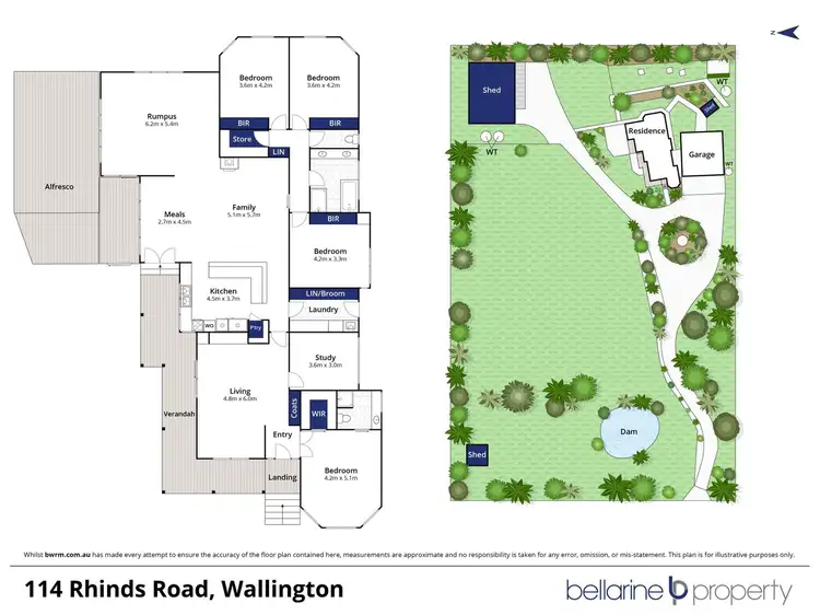 Floorplan of Homely rural property listing, 114 Rhinds Rd, Wallington VIC 3222