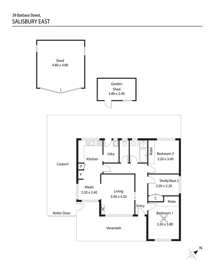 Floorplan of Homely house listing, 39 Barbara Street, Salisbury East SA 5109