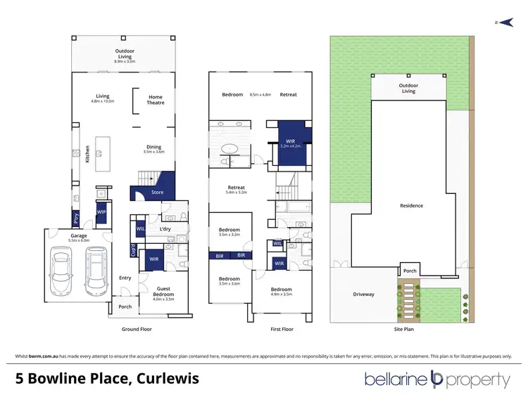 Floorplan of Homely house listing, 5 Bowline Place, Curlewis VIC 3222