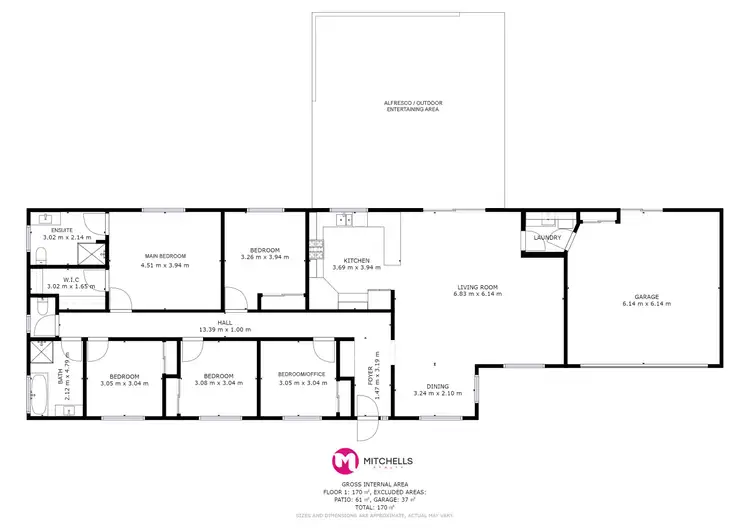 Floorplan of Homely house listing, 3 Inverness Court, Wondunna QLD 4655