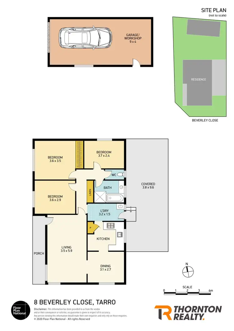 Floorplan of Homely house listing, 8 Beverley Close, Tarro NSW 2322