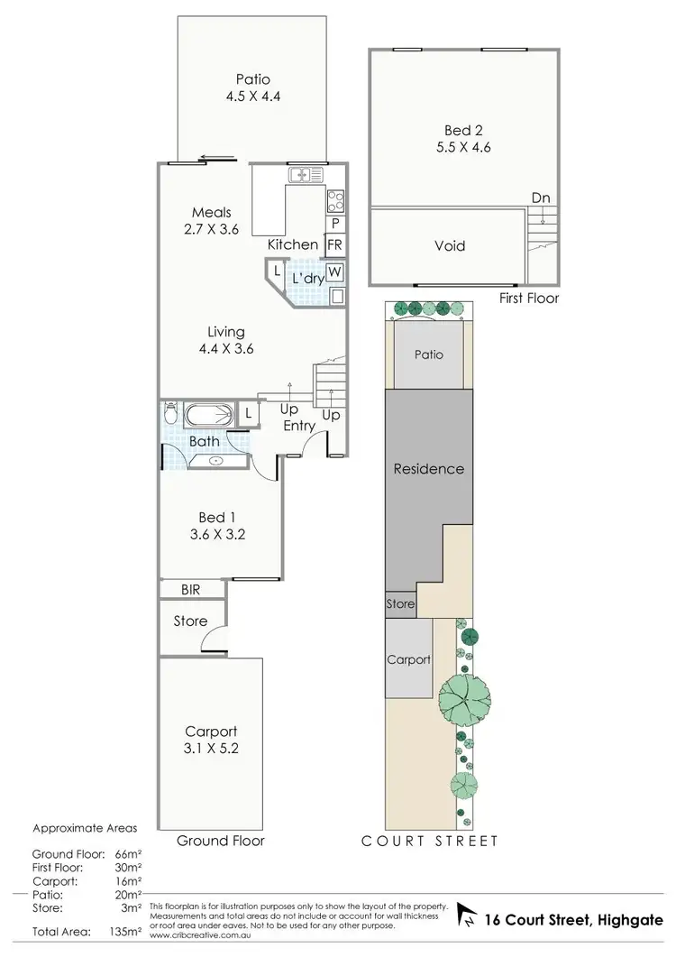 Floorplan of Homely house listing, 16 Court Street, Highgate WA 6003