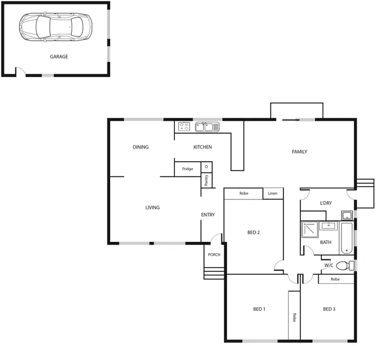 Floorplan of Homely house listing, 59 McWhae Circuit, Wanniassa ACT 2903